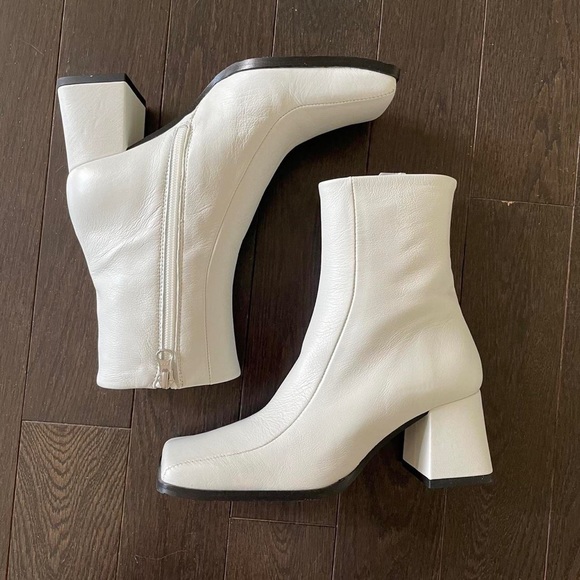 Carlton White Leather | Ankle Boots | L’Intervalle - Picture 4 of 4